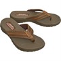 SKECHERS Mens Reggae Cobano Flip Flops Brown
