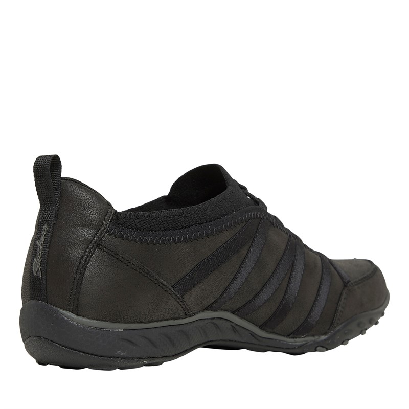 SKECHERS Womens Breathe Easy Remember Me Shoes Black