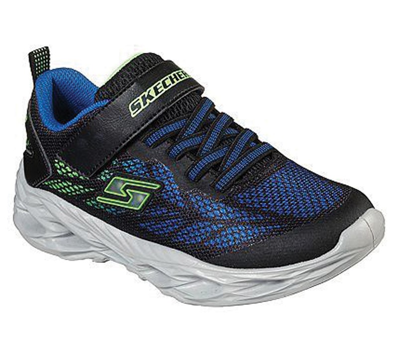 SKECHERS Drenge S-Lights Vortex-Flash Sneakers Sort/Lime