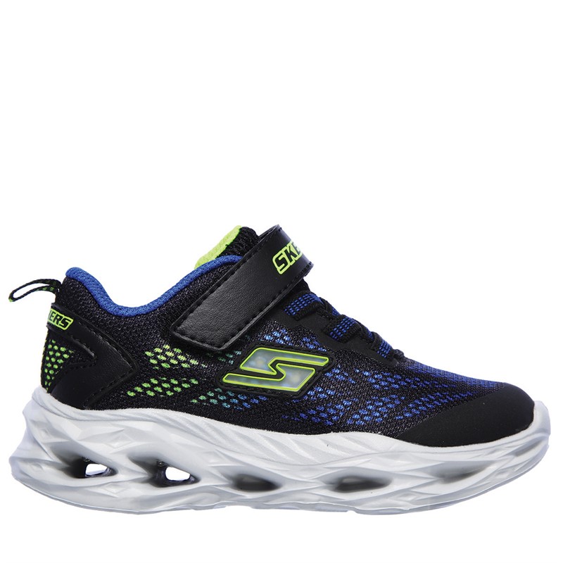 SKECHERS Junge Sneaker Vortex-Flash Schwarz/Lime