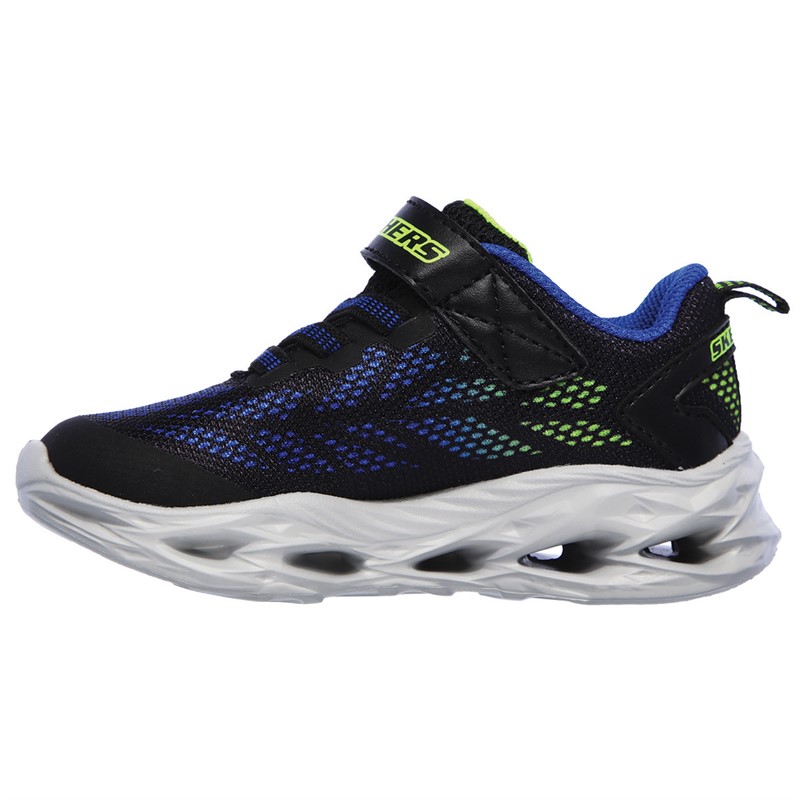 SKECHERS Junge Sneaker Vortex-Flash Schwarz/Lime