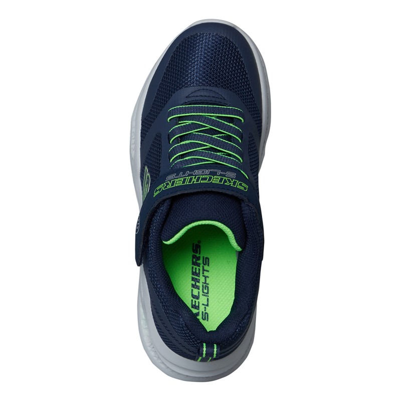 SKECHERS Jungen Meteor Lights Sneaker Blau