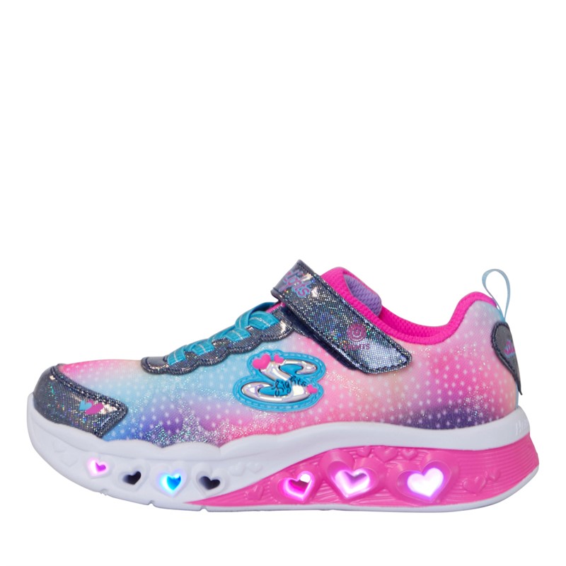 SKECHERS Baskets Fille C ur Battant Simply Love Bleu Marine Multicolore