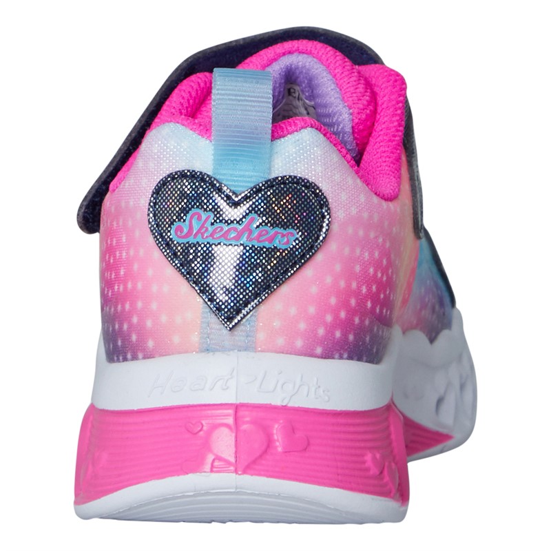 SKECHERS Piger Flutter Hjerte Lys Simply Love Sneakers Blå Multifarvet