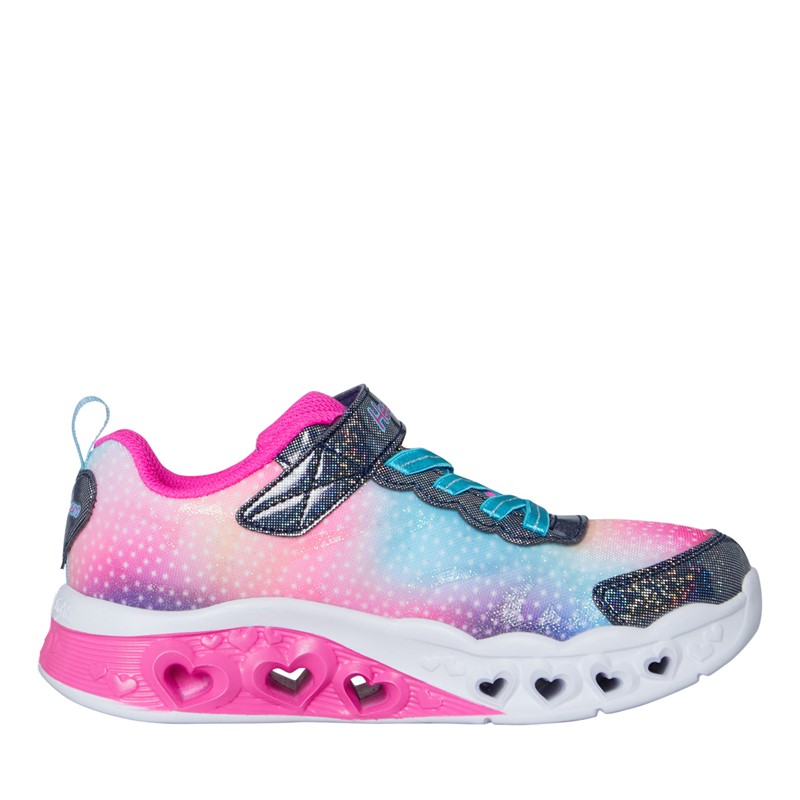 SKECHERS Piger Flutter Hjerte Lys Simply Love Sneakers Blå Multifarvet