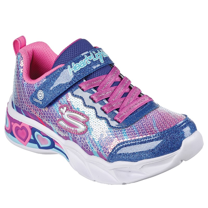 SKECHERS Sneaker Mädchen Sweetheart Lights Lets Shine Marine Mehrfarbig