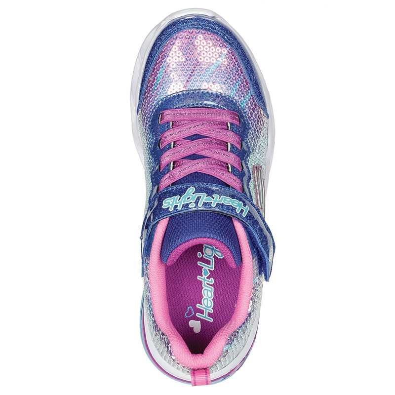 SKECHERS Sneaker Mädchen Sweetheart Lights Lets Shine Marine Mehrfarbig