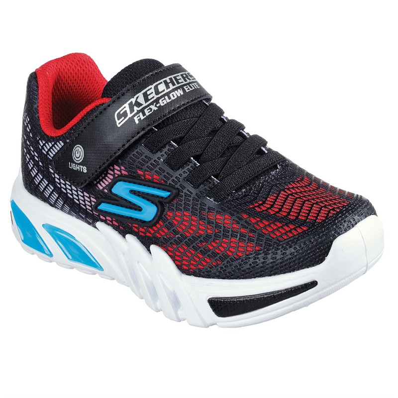 SKECHERS Chłopięce Flex Glow Elite Vorlo Trampki Wielobarwny