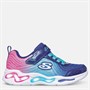 SKECHERS Piger Bølgede Stråler Ombre Express Sneakers Navy