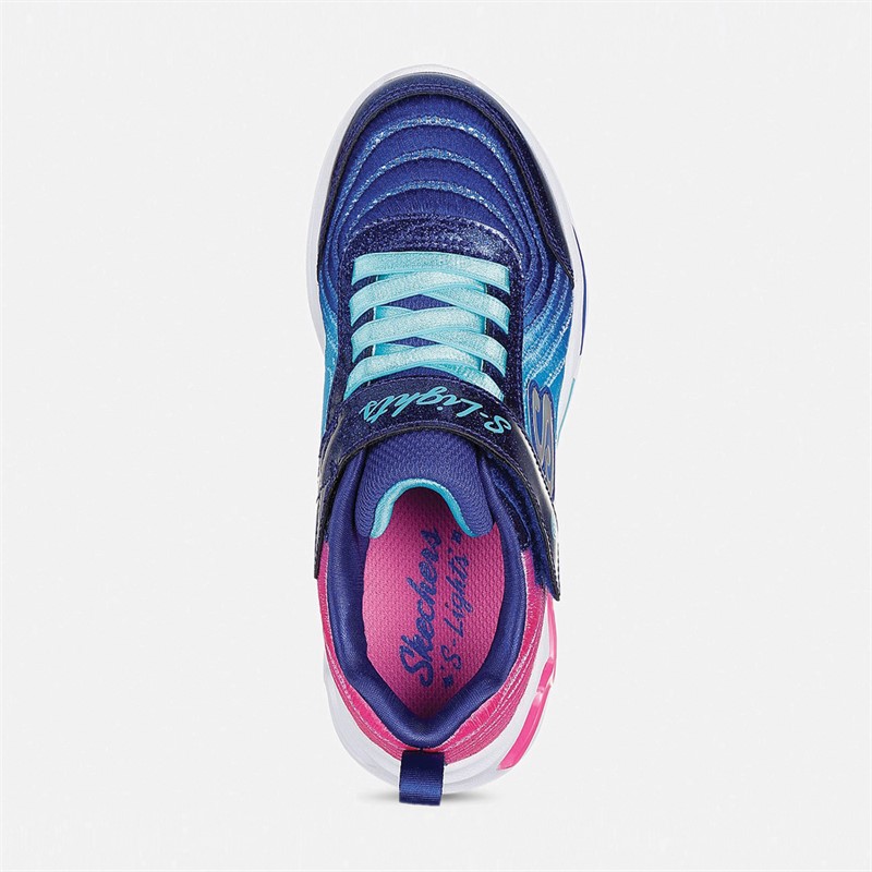 SKECHERS Piger Bølgede Stråler Ombre Express Sneakers Navy