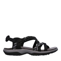 SKECHERS Damen Reggae Vacay Sandalen Schwarz