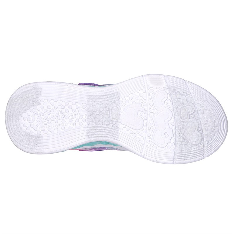 SKECHERS Mädchen Flutter Herz Lichter Simply Love Turnschuhe Lila