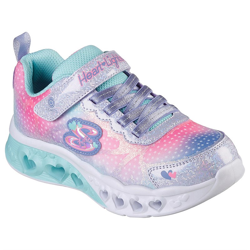 SKECHERS Mädchen Flutter Herz Lichter Simply Love Turnschuhe Lila