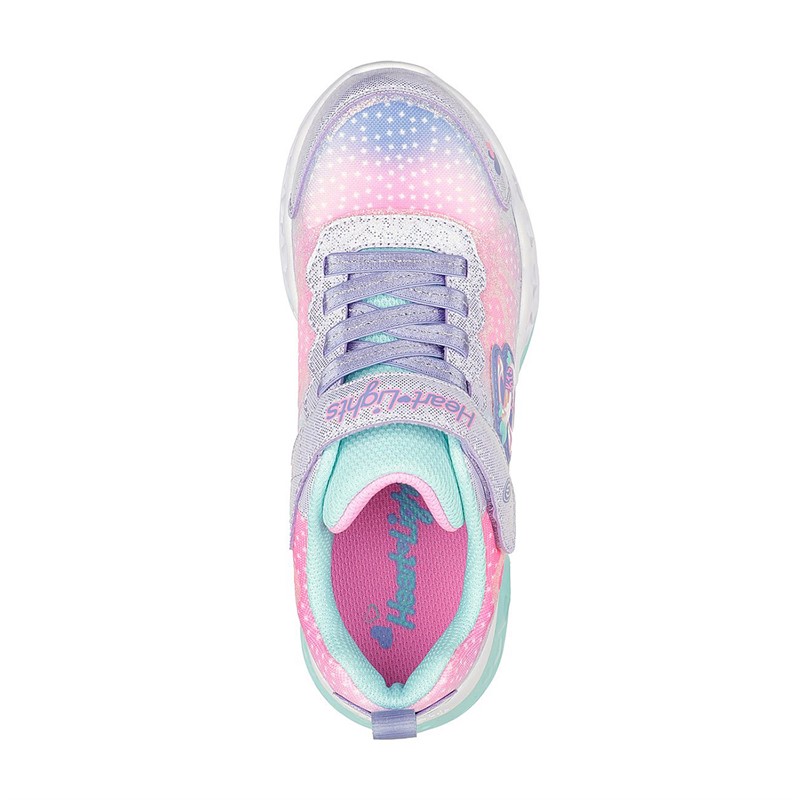 SKECHERS Mädchen Flutter Herz Lichter Simply Love Turnschuhe Lila