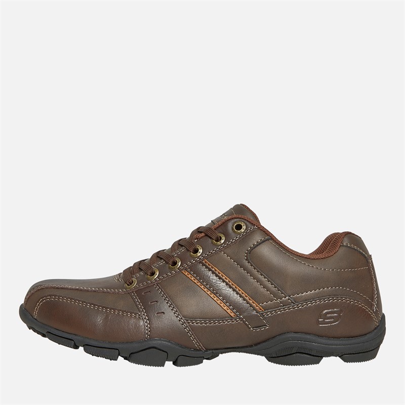 SKECHERS Mens Marter Life Changer Shoes Brown - Size 10