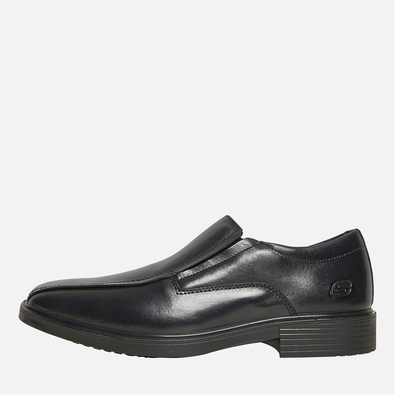 SKECHERS Mens Miller Moriarty Slip On Shoes Black - Size 11
