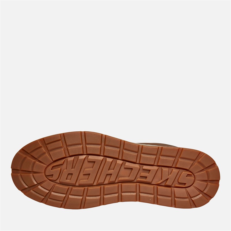 SKECHERS Mens Evenston Fanton Shoes Dark Brown