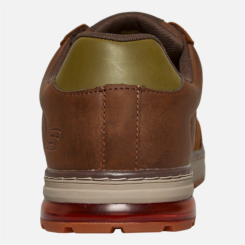 SKECHERS Mens Evenston Fanton Shoes Dark Brown