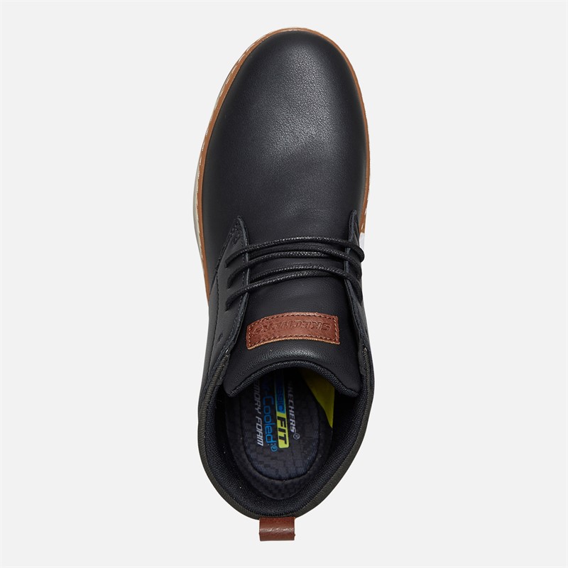 SKECHERS Mens Evenston Chukka Boots Black