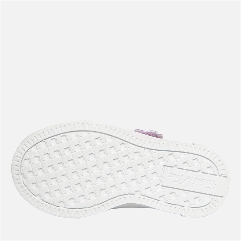 SKECHERS Infant Girls Twinkle Sparks Jumping Clouds Trainers Lavendar/Metallic