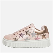 SKECHERS Junior Hi Ridge Superstardom Trainers Light Pink/Metallic