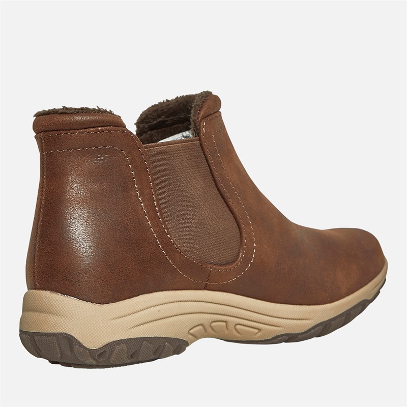 SKECHERS Womens Reggae Fest 2.0 New Yorker Chelsea Boots Chocolate