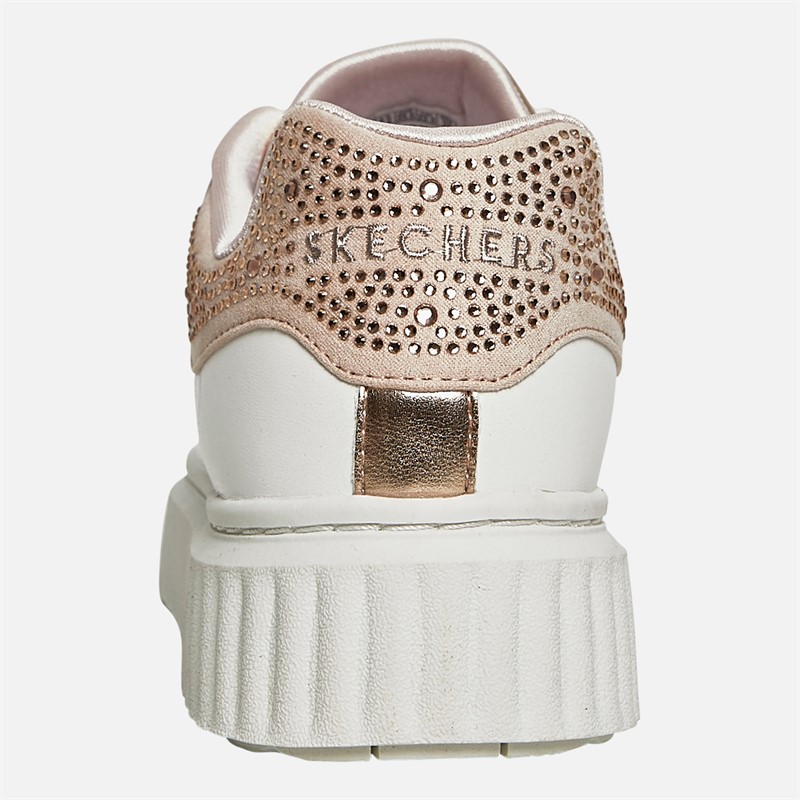 SKECHERS Junior Girls Hi Ridge Trainers White