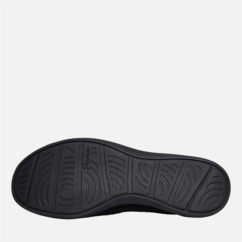 Skechers Womens Arya Clear Skies Slip On Shoes Black