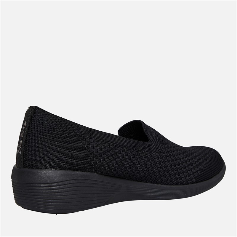 Skechers Womens Arya Clear Skies Slip On Shoes Black