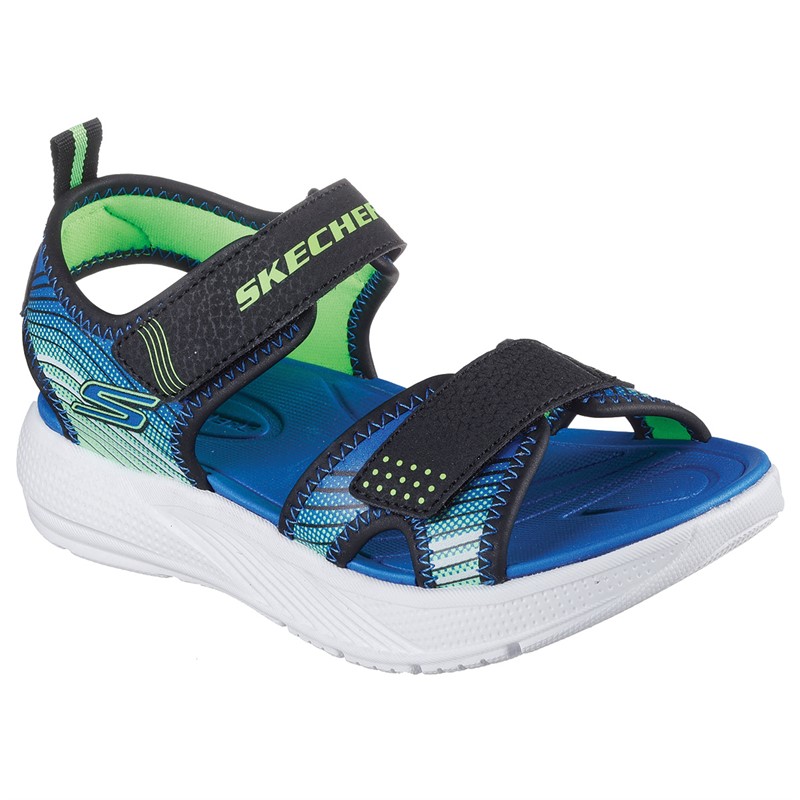 SKECHERS Drenge Microspec - Splash Sandaler Sort