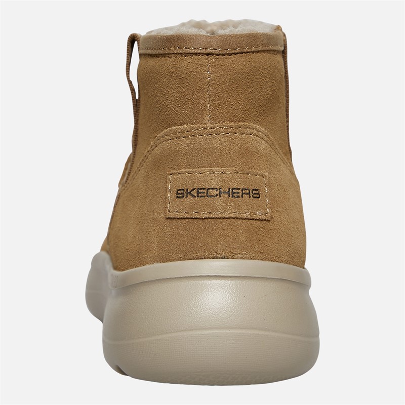 SKECHERS Womens On The Go Encore Fireside Boots Chestnut