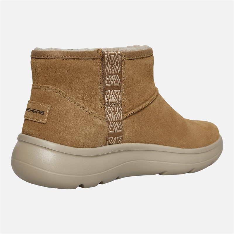 SKECHERS Womens On The Go Encore Fireside Boots Chestnut