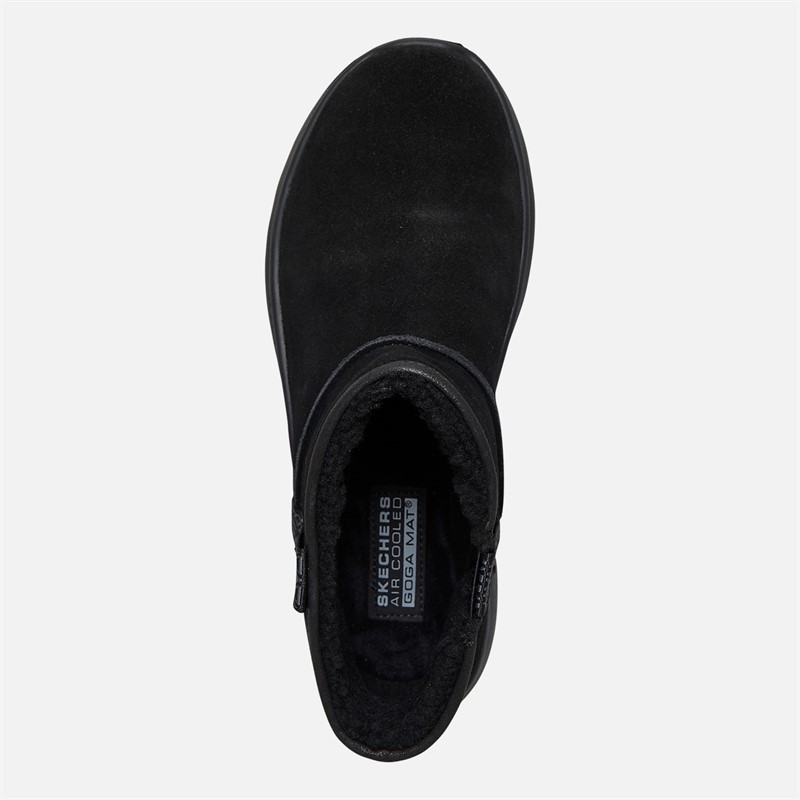 SKECHERS Womens On The Go Encore Fireside Boots Black