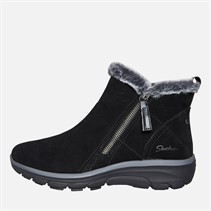 SKECHERS Womens Easy Going High Zip Boots Black