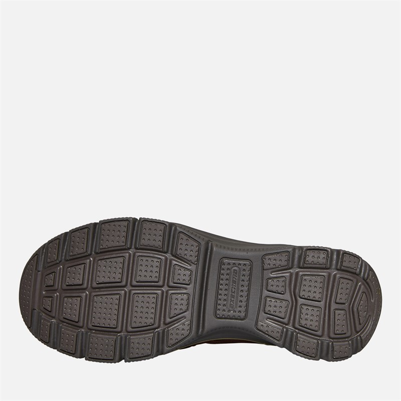 SKECHERS Womens Easy Going High Zip Boots Chocolate Brown