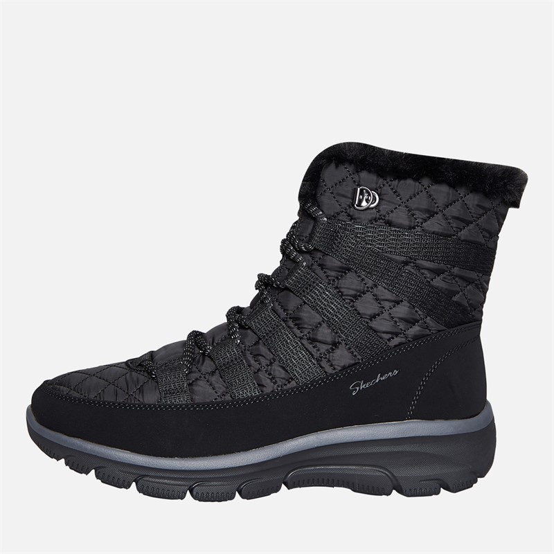 SKECHERS Womens Easy Going Moro Street Boots Black