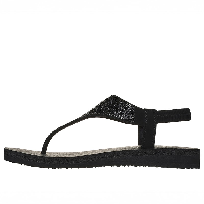 SKECHERS Sandales de Méditation Femme Noir - Taille 36