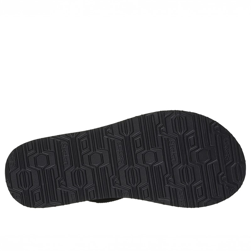 SKECHERS Dame Meditations Sandaler Sort