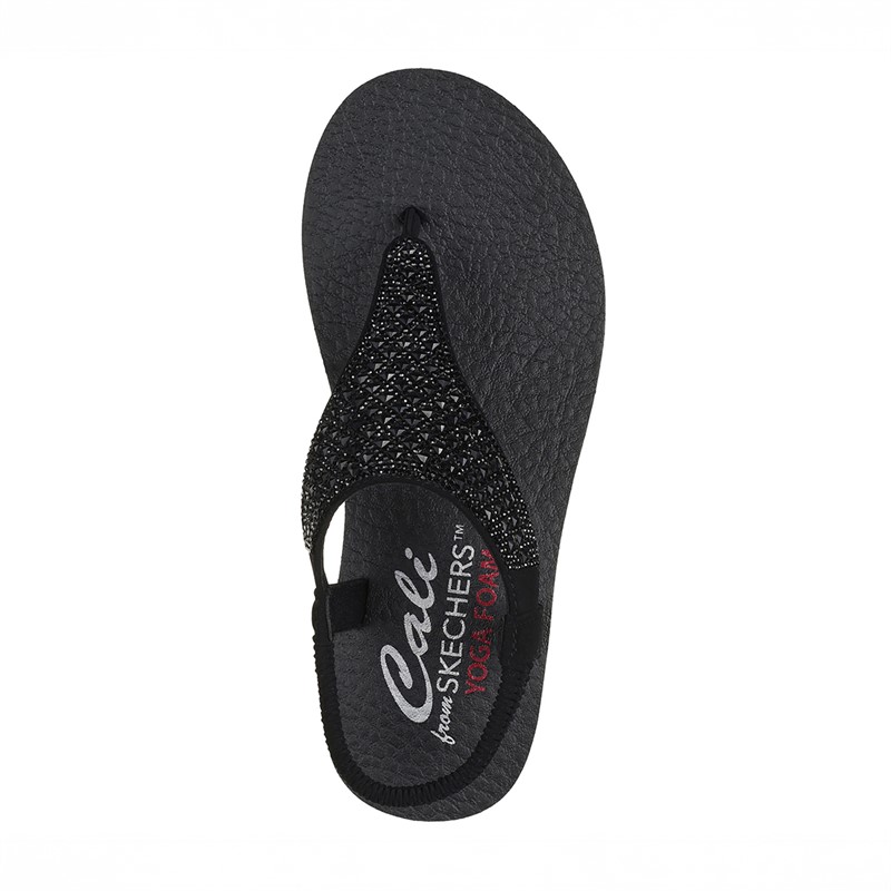 SKECHERS Dame Meditations Sandaler Sort