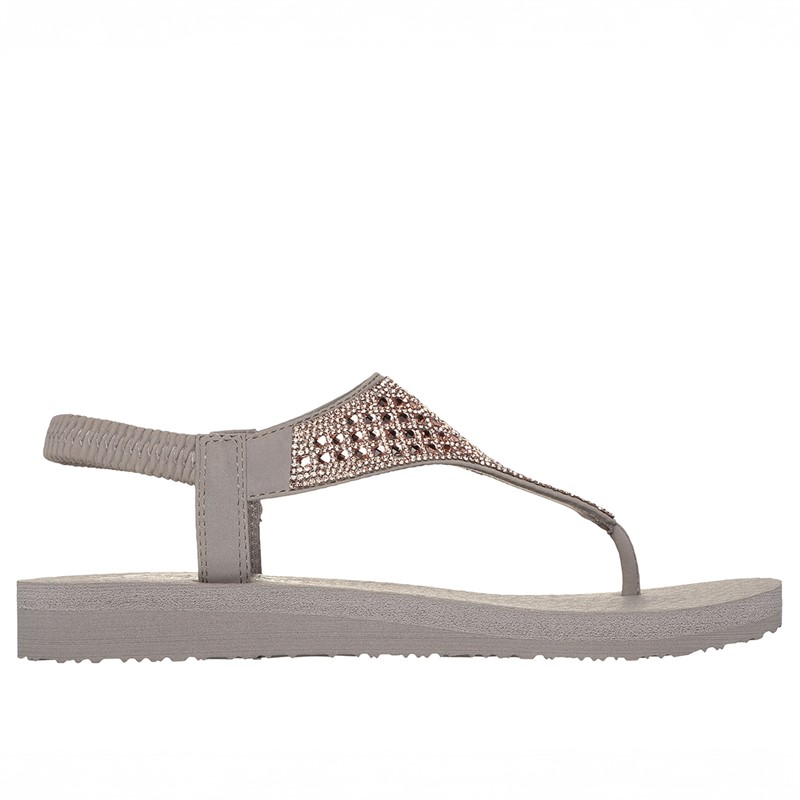 SKECHERS Dame Meditations Sandaler Taupe