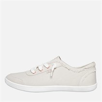 SKECHERS Womens Bobs B Cute Extra Wide Fit Canvas Shoes Natural