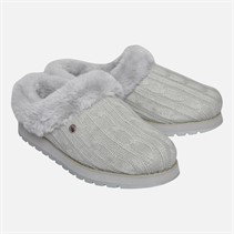 SKECHERS Womens Bobs Keepsakes Ice Angel Slippers Light Grey