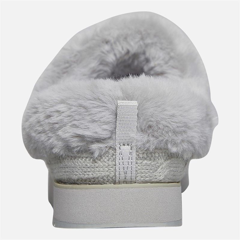 SKECHERS Womens Bobs Keepsakes Ice Angel Slippers Light Grey