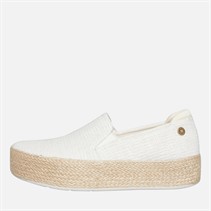 SKECHERS Womens Bobs Sesame By The Bay Espadrilles Off White