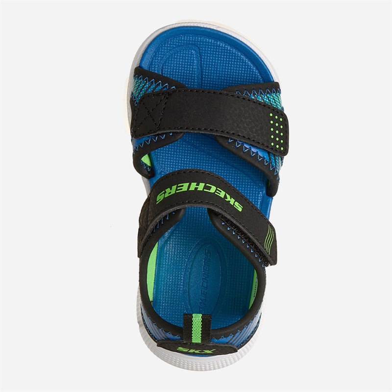 SKECHERS Jongens Microspec Splash Sandalen Zwart