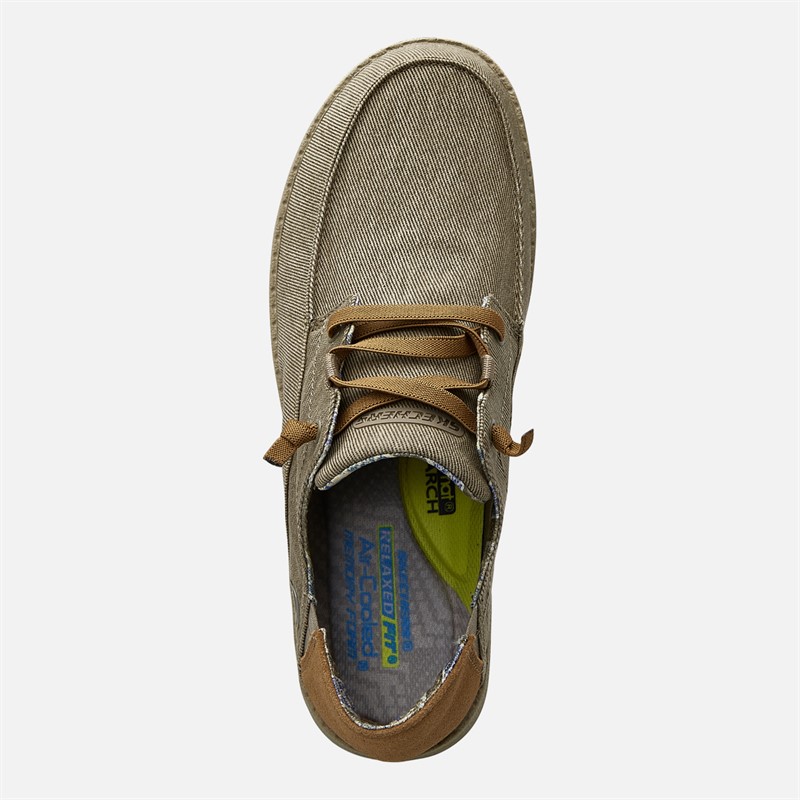 SKECHERS Mens Melson Planon Shoes Taupe