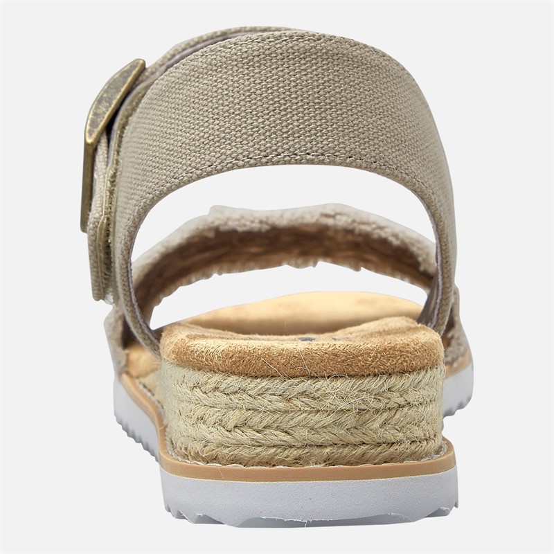 SKECHERS Womens Desert Kiss Adobe Princess Ankle Strap Sandals Light Taupe