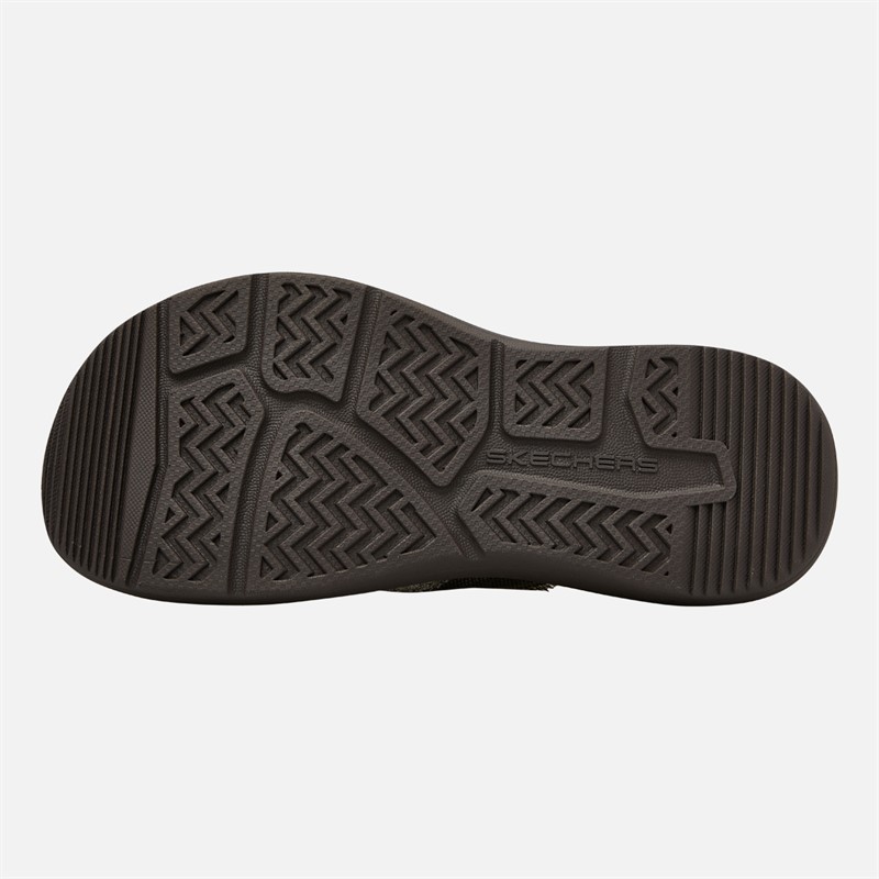 SKECHERS Mens Parson SD Gino Flip Flops Chocolate
