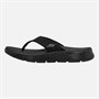 SKECHERS Womens Go Walk Flex Serenity Flip Flops Black/Grey