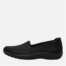 SKECHERS Womens Reggae Fest Willows Vibe Slip On Shoes Black